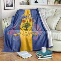 Barbados Emancipation Day Blanket Coat of Arms and Map National Flag Style - Wonder Print Shop