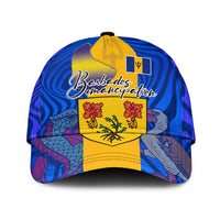 Barbados Emancipation Day Classic Cap Coat of Arms and Map National Flag Style - Wonder Print Shop