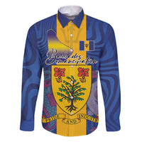 Personalised Barbados Emancipation Day Family Matching Puletasi and Hawaiian Shirt Coat of Arms and Map National Flag Style - Wonder Print Shop