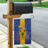 Barbados Emancipation Day Garden Flag Coat of Arms and Map National Flag Style - Wonder Print Shop