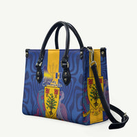 Barbados Emancipation Day Leather Bag Coat of Arms and Map National Flag Style - Wonder Print Shop