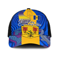 Barbados Emancipation Day Mesh Trucker Cap Coat of Arms and Map National Flag Style - Wonder Print Shop