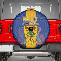 Barbados Emancipation Day Spare Tire Cover Coat of Arms and Map National Flag Style - Wonder Print Shop