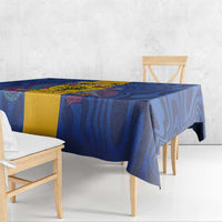 Barbados Emancipation Day Tablecloth Coat of Arms and Map National Flag Style - Wonder Print Shop