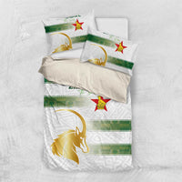 Zimbabwe Rugby The Champions 2025 Bedding Set The Gold Sables Version - Wonder Print Shop