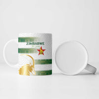 Custom Zimbabwe Rugby The Champions 2025 Ceramic Mug The Gold Sables Version - Wonder Print Shop