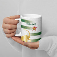 Custom Zimbabwe Rugby The Champions 2025 Ceramic Mug The Gold Sables Version - Wonder Print Shop