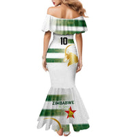 Custom Zimbabwe Rugby The Champions 2025 Family Matching Mermaid Dress and Hawaiian Shirt The Gold Sables Version - Wonder Print Shop