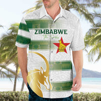 Custom Zimbabwe Rugby The Champions 2025 Hawaiian Shirt The Gold Sables Version - Wonder Print Shop