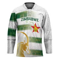 Custom Zimbabwe Rugby The Champions 2025 Hockey Jersey The Gold Sables Version - Wonder Print Shop