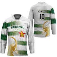 Custom Zimbabwe Rugby The Champions 2025 Hockey Jersey The Gold Sables Version - Wonder Print Shop