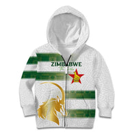 Custom Zimbabwe Rugby The Champions 2025 Kid Hoodie The Gold Sables Version - Wonder Print Shop