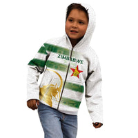 Custom Zimbabwe Rugby The Champions 2025 Kid Hoodie The Gold Sables Version - Wonder Print Shop
