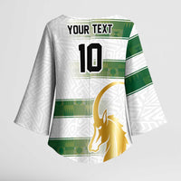 Custom Zimbabwe Rugby The Champions 2025 Kimono Sleeve Blouse The Gold Sables Version - Wonder Print Shop