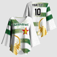 Custom Zimbabwe Rugby The Champions 2025 Kimono Sleeve Blouse The Gold Sables Version - Wonder Print Shop