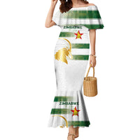 Custom Zimbabwe Rugby The Champions 2025 Mermaid Dress The Gold Sables Version - Wonder Print Shop