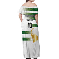 Custom Zimbabwe Rugby The Champions 2025 Off Shoulder Maxi Dress The Gold Sables Version - Wonder Print Shop