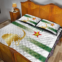 Zimbabwe Rugby The Champions 2025 Quilt Bed Set The Gold Sables Version - Wonder Print Shop