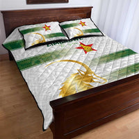 Zimbabwe Rugby The Champions 2025 Quilt Bed Set The Gold Sables Version - Wonder Print Shop