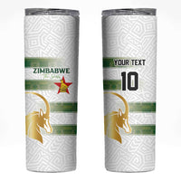 Custom Zimbabwe Rugby The Champions 2025 Skinny Tumbler The Gold Sables Version - Wonder Print Shop