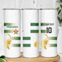 Custom Zimbabwe Rugby The Champions 2025 Skinny Tumbler The Gold Sables Version - Wonder Print Shop