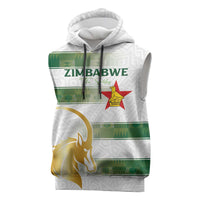 Custom Zimbabwe Rugby The Champions 2025 Sleeveless Hoodie The Gold Sables Version - Wonder Print Shop