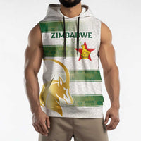 Custom Zimbabwe Rugby The Champions 2025 Sleeveless Hoodie The Gold Sables Version - Wonder Print Shop
