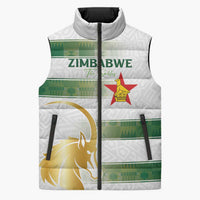 Custom Zimbabwe Rugby The Champions 2025 Sleeveless Puffer Jacket The Gold Sables Version - Wonder Print Shop
