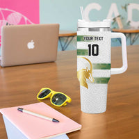 Custom Zimbabwe Rugby The Champions 2025 Tumbler With Handle The Gold Sables Version - Wonder Print Shop
