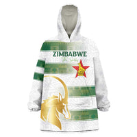 Custom Zimbabwe Rugby The Champions 2025 Wearable Blanket Hoodie The Gold Sables Version - Wonder Print Shop