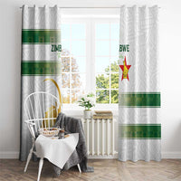 Zimbabwe Rugby The Champions 2025 Window Curtain The Gold Sables Version - Wonder Print Shop
