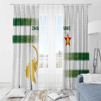 Zimbabwe Rugby The Champions 2025 Window Curtain The Gold Sables Version - Wonder Print Shop