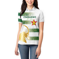 Custom Zimbabwe Rugby The Champions 2025 Women Polo Shirt The Gold Sables Version - Wonder Print Shop