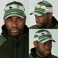 Zimbabwe Rugby Classic Cap Geometric Chevron Wall Motif Stripes Style