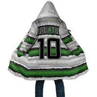 Custom Zimbabwe Rugby Cloak Geometric Chevron Wall Motif Stripes Style