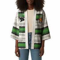 Custom Zimbabwe Rugby Kimono Geometric Chevron Wall Motif Stripes Style