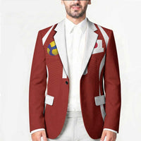 Custom Japan Volleyball Blazer Sporty Style Red Color