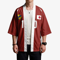 Custom Japan Volleyball Kimono Sporty Style Red Color