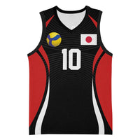 Custom Japan Volleyball Basketball Jersey Sporty Style Black Color
