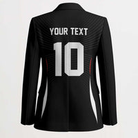 Custom Japan Volleyball Blazer Sporty Style Black Color