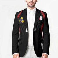 Custom Japan Volleyball Blazer Sporty Style Black Color