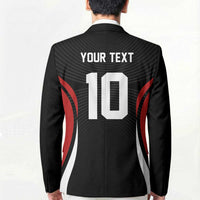 Custom Japan Volleyball Blazer Sporty Style Black Color