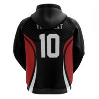 Custom Japan Volleyball Hoodie Sporty Style Black Color