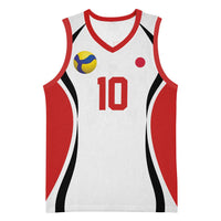 Custom Japan Volleyball Basketball Jersey Sporty Style White Color