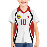 Custom Japan Volleyball Hawaiian Shirt Sporty Style White Color