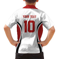 Custom Japan Volleyball Kid Hawaiian Shirt Sporty Style White Color