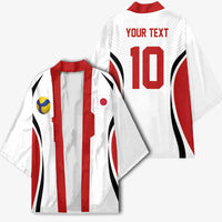 Custom Japan Volleyball Kimono Sporty Style White Color