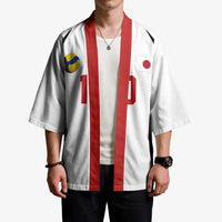 Custom Japan Volleyball Kimono Sporty Style White Color