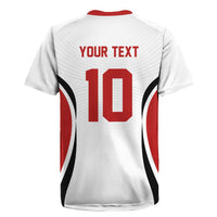 Custom Japan Volleyball Rugby Jersey Sporty Style White Color