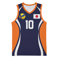 Custom Japan Volleyball Basketball Jersey Sporty Style Navy Color